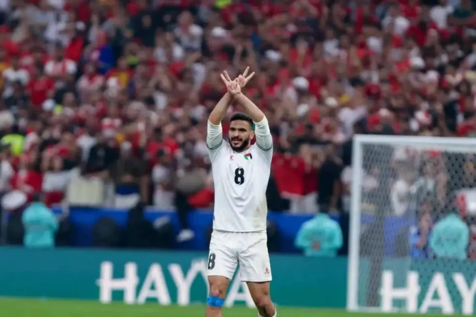 حامد حمدان لاعب منتخب فلسطين