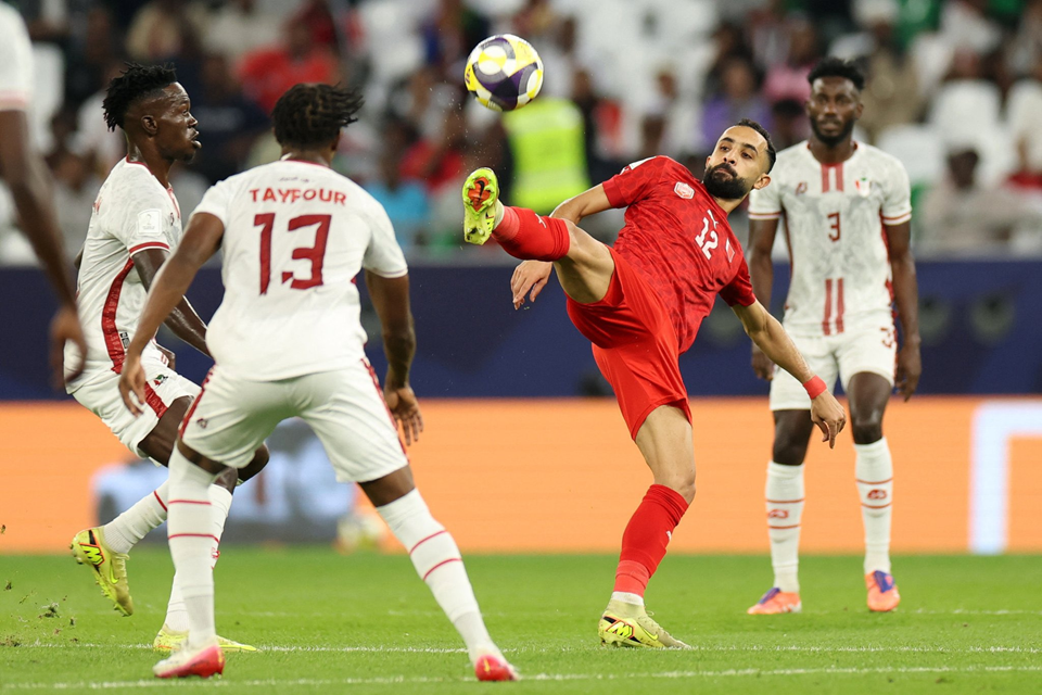 من مباراة البحرين والسودان