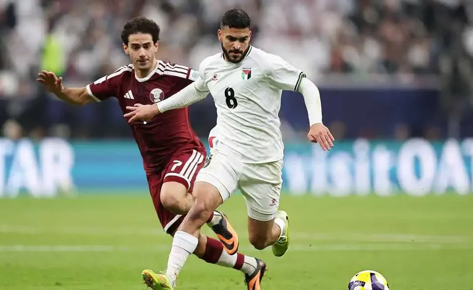 حامد حمدان لاعب منتخب فلسطين