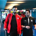 عمرو السولية لاعب منتخب مصر وأحمد حسن مدير المنتخب