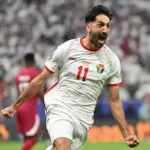 يزن النعيمات نجم منتخب الأردن