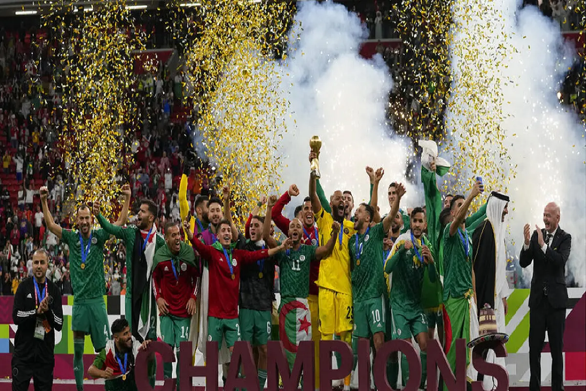 منتخب الجزائر حامل لقب كأس العرب 2021