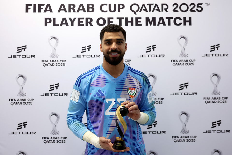 حمد المقبالي حارس مرمى الإماراتي