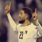 زيد قنبر لاعب منتخب فلسطين