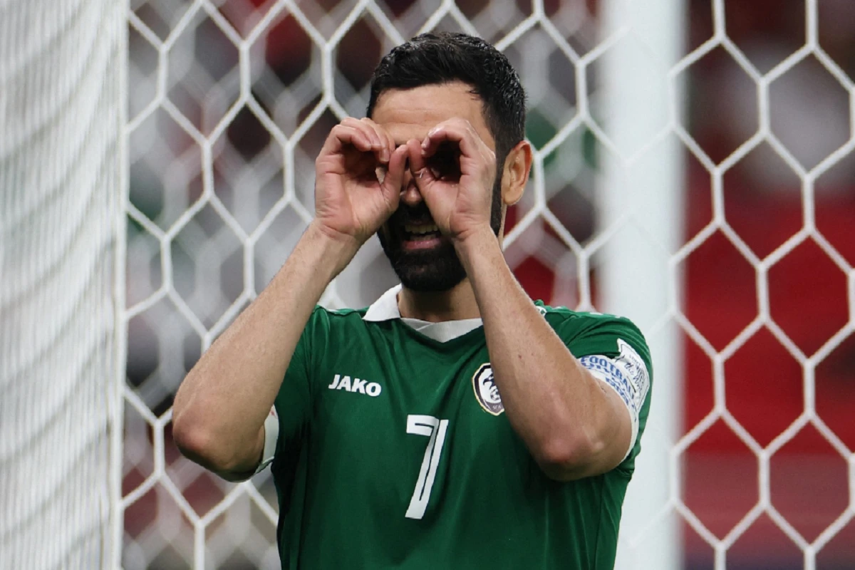 عمر خربين لاعب منتخب سوريا