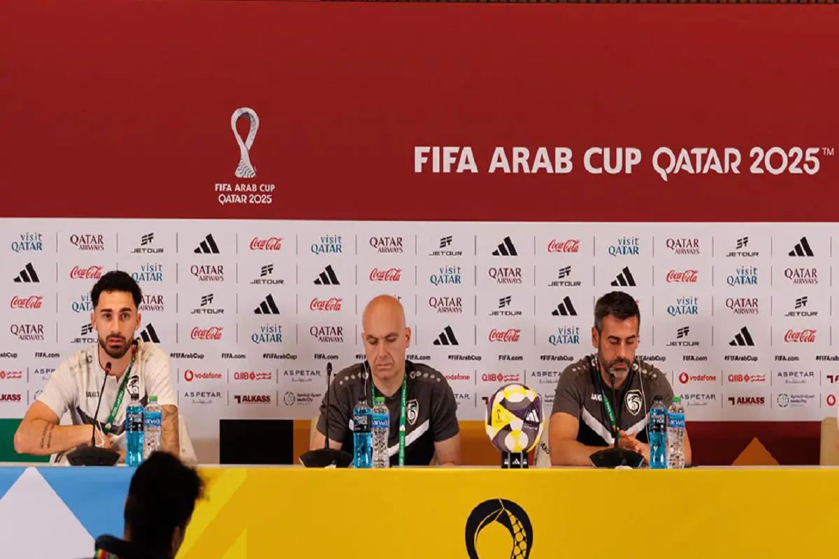 مؤتمر منتخب سوريا قبل مواجهة قطر
