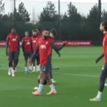 محمد صـلاح في تدريب ليـفربول الإنجـليزي