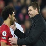 محمد صلاح وستيفن جيرارد
