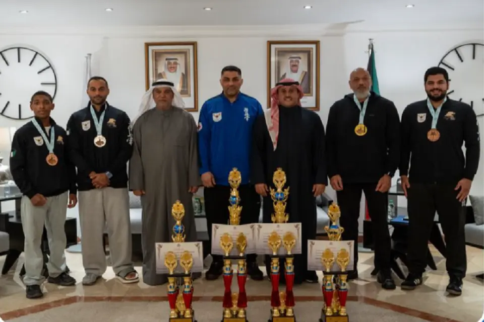 اللجنة الأولمبية الكويتية تكرم أبطال الكيوكشن كاراتيه