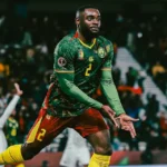 تشامادو لاعب الكاميرون بعد هدفه في جنوب أفريقيا