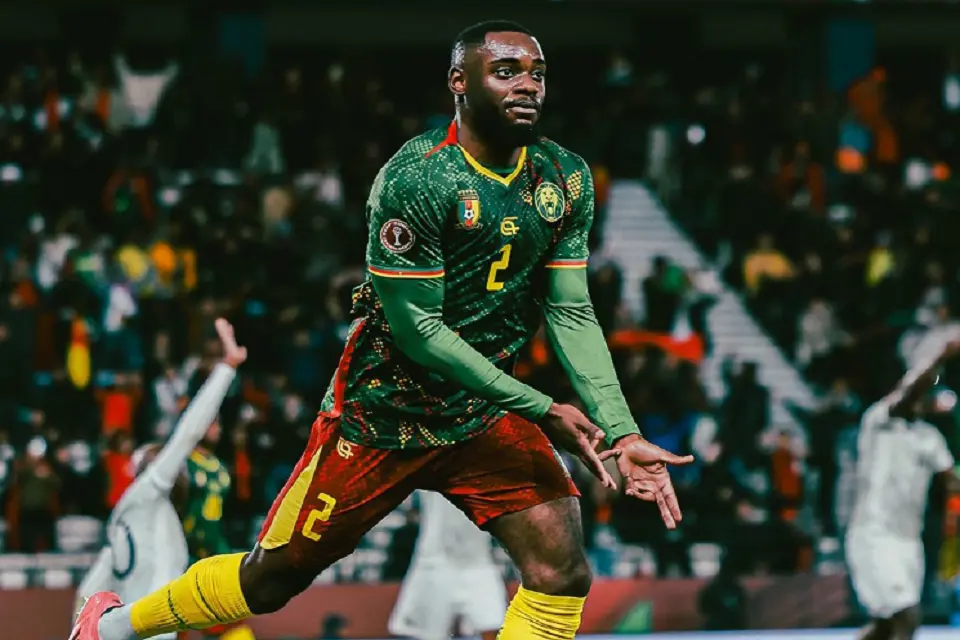 تشامادو لاعب الكاميرون بعد هدفه في جنوب أفريقيا