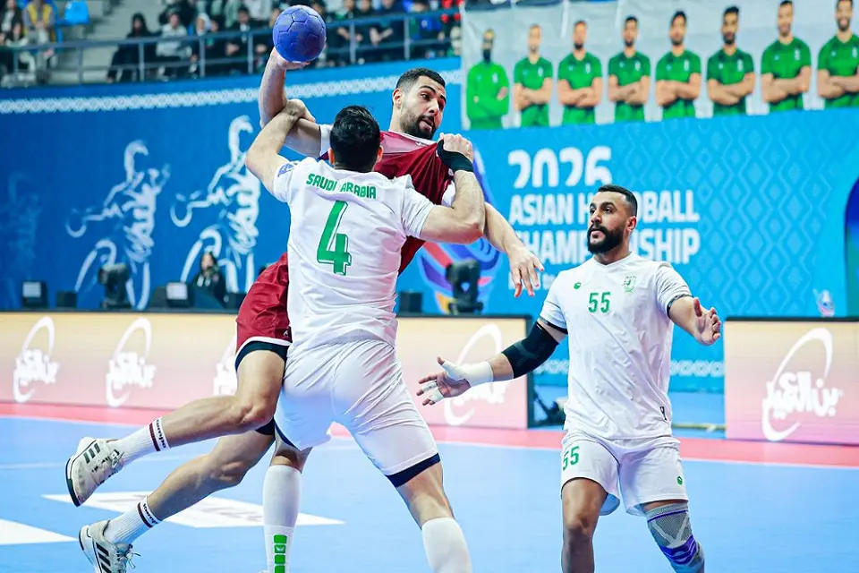 مباراة قطر والسعودية البطولة الآسيوية لكرة اليد