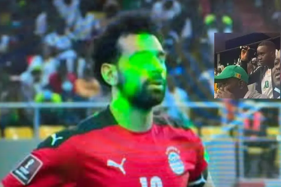 محمد صلاح في مباراة مصر والسنغال