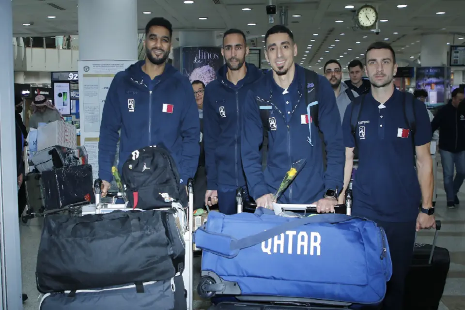 وصول منتخب قطر لكرة اليد للكويت