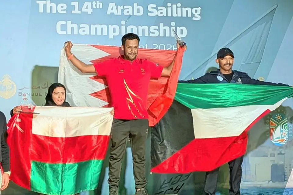 سعود المسعود لاعب المنتخب الوطني للشراع