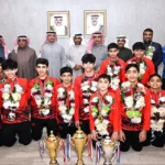 طارق الجلاهمة يستقبل وفد منتخب الإسكواش لفئتي تحت 13 و17 سنة