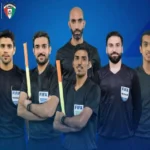 طاقم الحكام الدولي بقيادة أحمد العلي