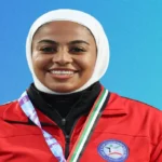 فجر مندني بطلة الإطاحة بالمطرقة